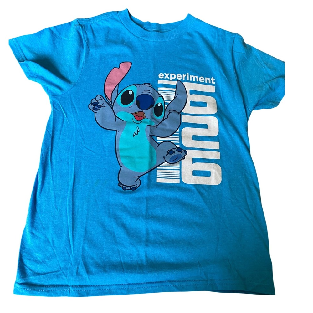 Disney Stitch‎ Graphic Tee Experiment 626 Blue T-Shirt Kids Size S NWOT